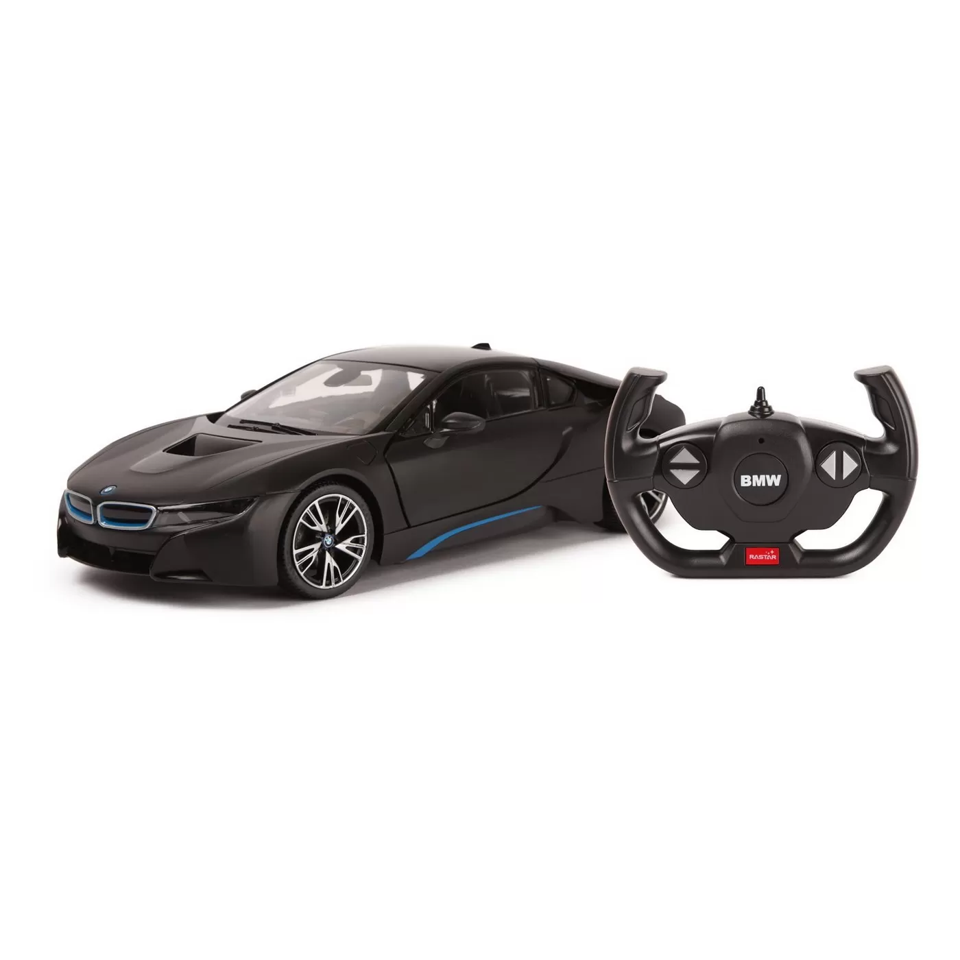 Jucării și Jocuri pentru copii - Masina cu telecomanda bmw i8 negru scara 1 la 14, copii varsta 3 ani pana la +15 ani