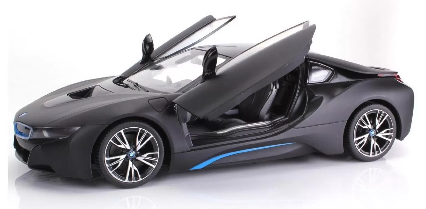 Masina cu telecomanda bmw i8 negru scara 1 la 14, copii varsta 3 ani pana la +15 ani [2]