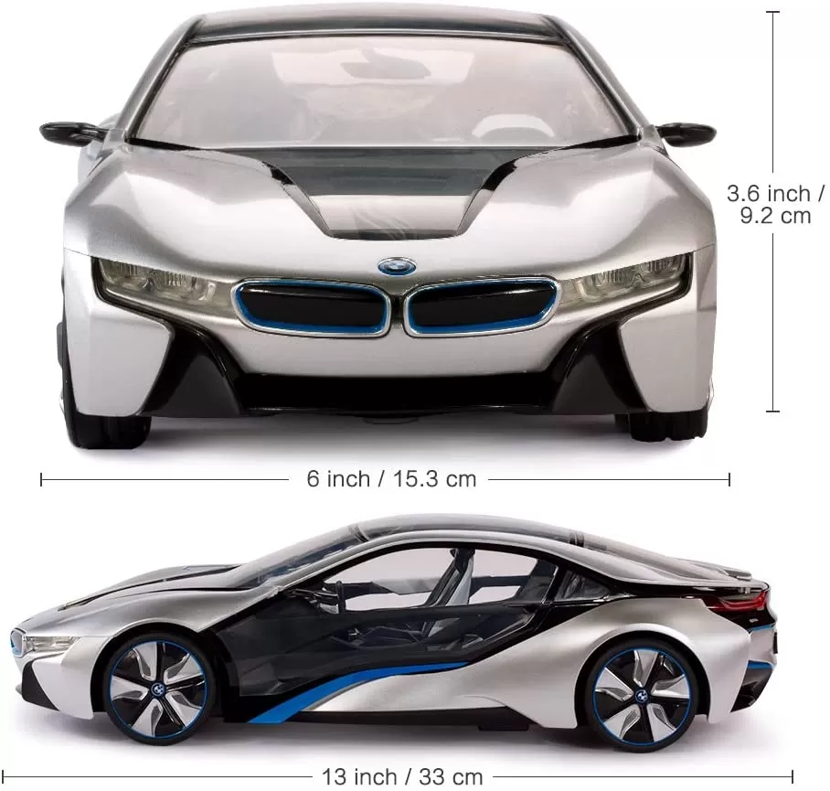 Masina cu telecomanda bmw i8 scara 1 la 14, copii varsta 3 ani pana la +15 ani [2]