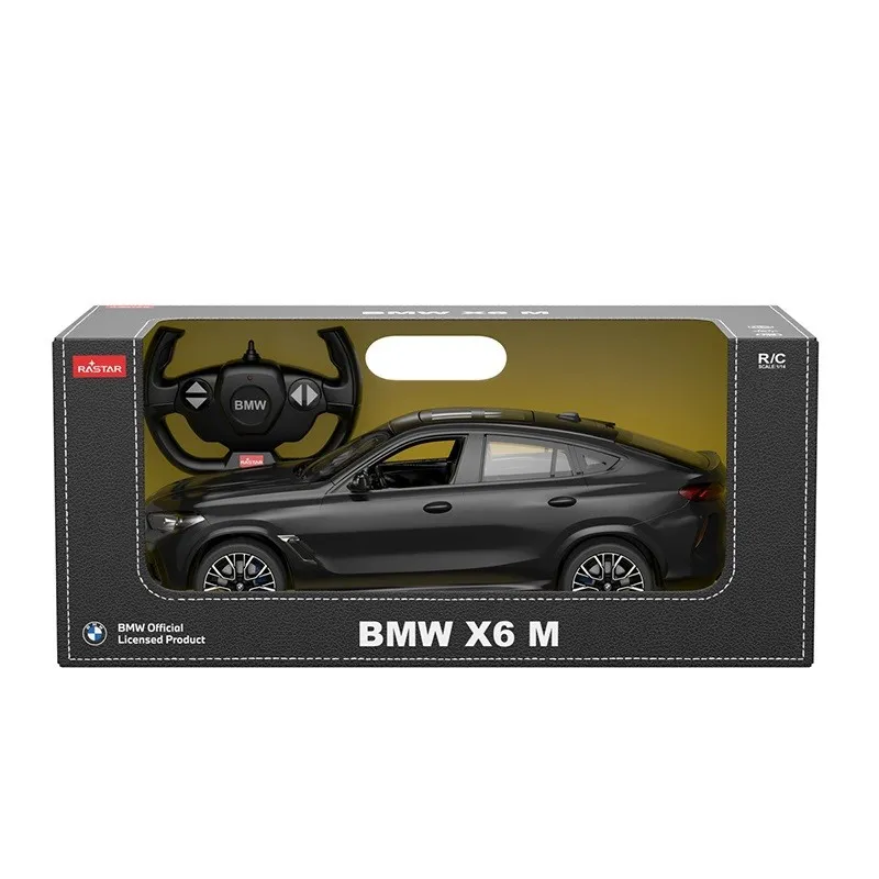 Jucării și Jocuri pentru copii - Masina cu telecomanda bmw x6 m negru scara 1 la 14, copii varsta 3 ani pana la +15 ani