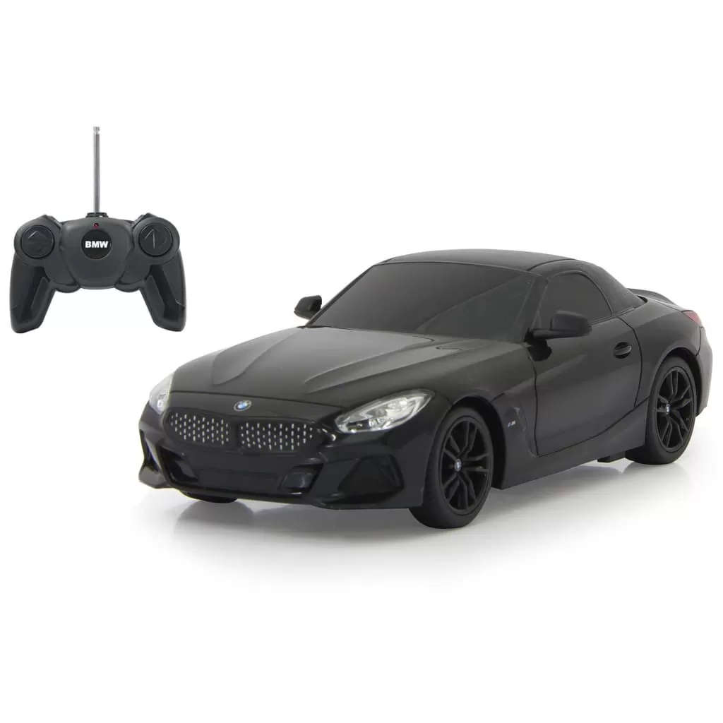 Mașini, trenulețe, vehicule - Masina cu telecomanda bmw z4 roadster negru scara 1 la 18, varsta de la 3 ani la +15 ani