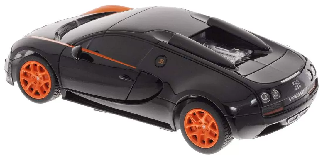 Masina cu telecomanda bugatti grand sport vitesse negru cu scara 1 la 24, copii 3 ani-+15 ani [6]