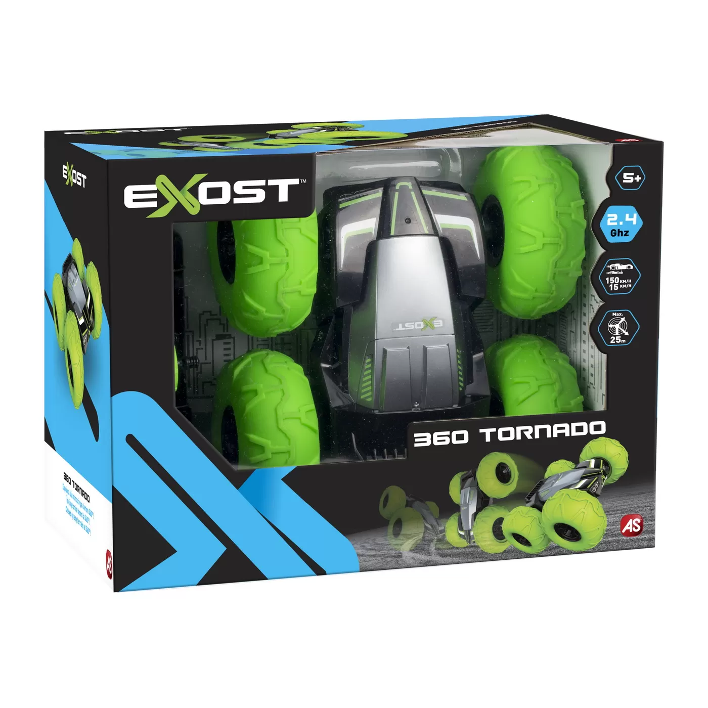 Jucării și Jocuri pentru copii - Masina cu telecomanda, Exost, 360 Tornado, Verde, varsta de la 5 ani la 14 ani