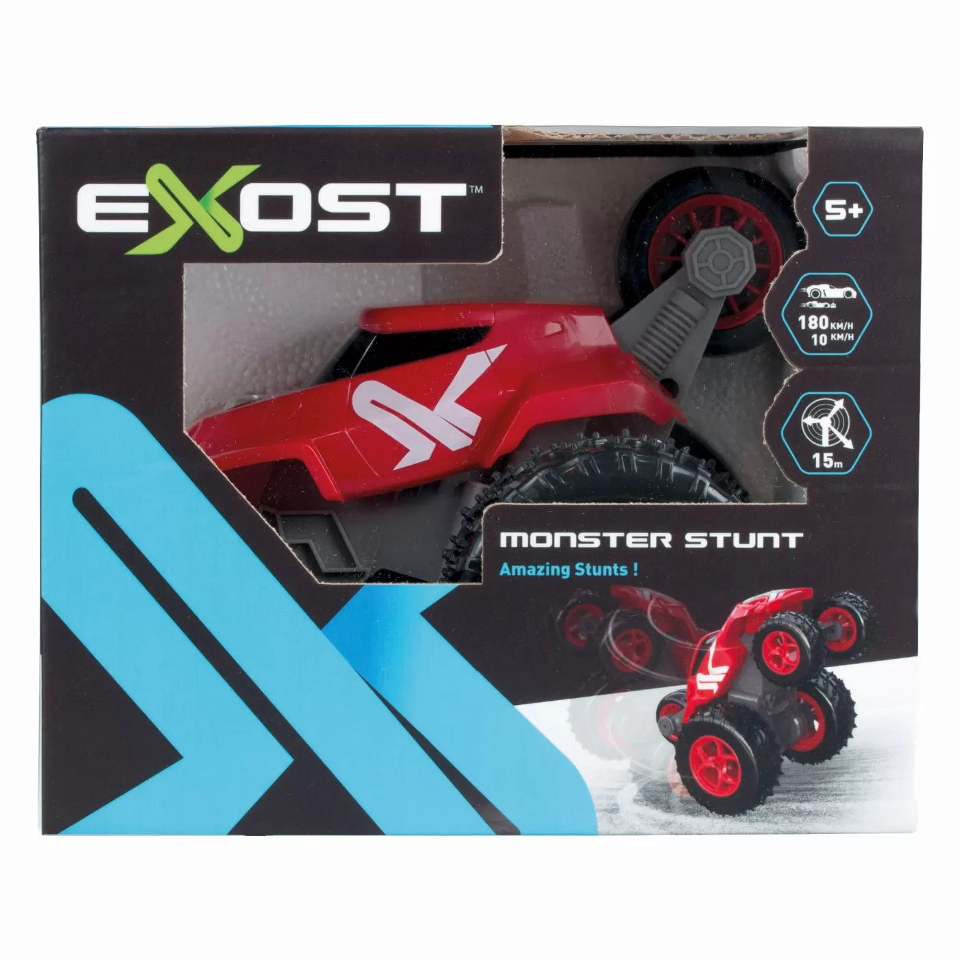Jucării și Jocuri pentru copii - Masina cu telecomanda exost monster stunt, varsta de la 5 ani la +15 ani