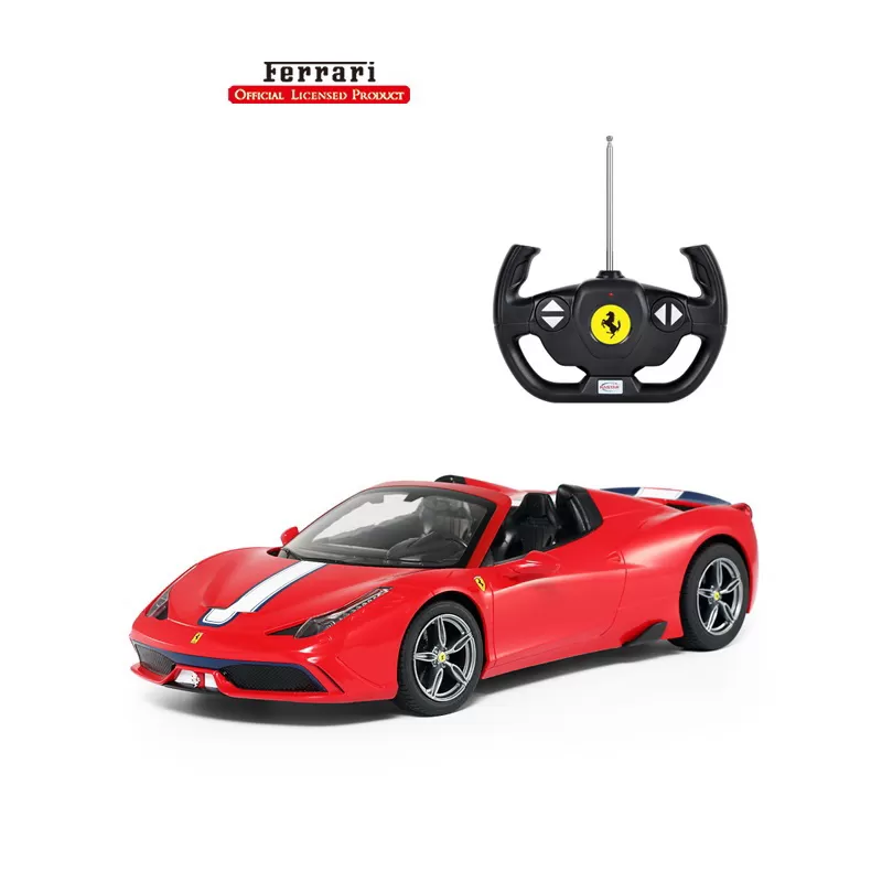 Jucării și Jocuri pentru copii - Masina cu telecomanda ferrari 458 rosie scara 1 la 14, copii varsta 3 ani pana la +15 ani