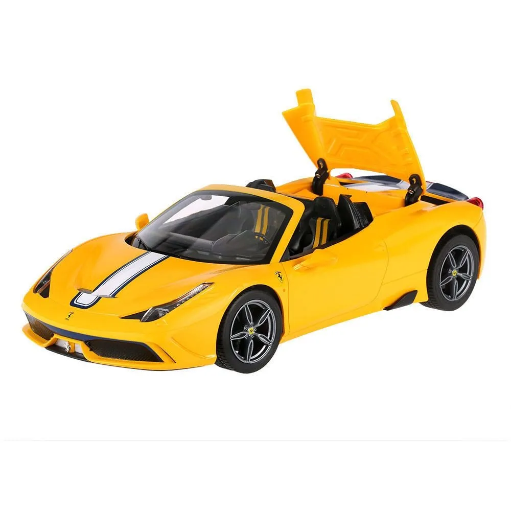 Masina cu telecomanda ferrari 458 speciale a galben scara 1 la 14, copii 3 ani pana la +15 ani [1]