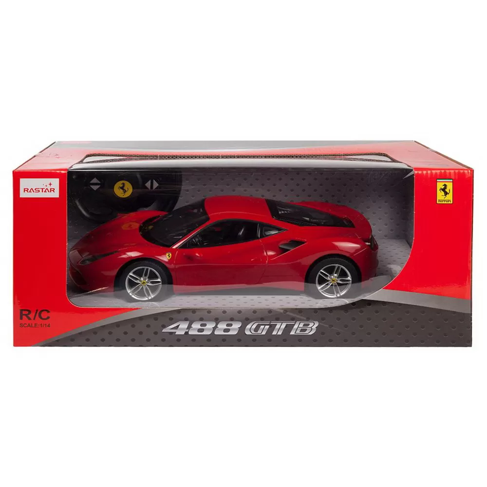 Jucării și Jocuri pentru copii - Masina cu telecomanda ferrari 488 gtb scara 1 la 14, copii varsta 3 ani pana la +15 ani