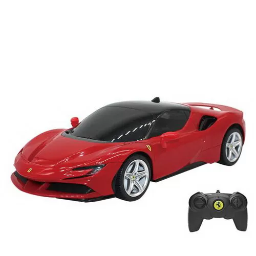 Jucării și Jocuri pentru copii - Masina cu telecomanda ferrari sf90 stradale scara 1 la 24, varsta de la 3 ani la +15 ani