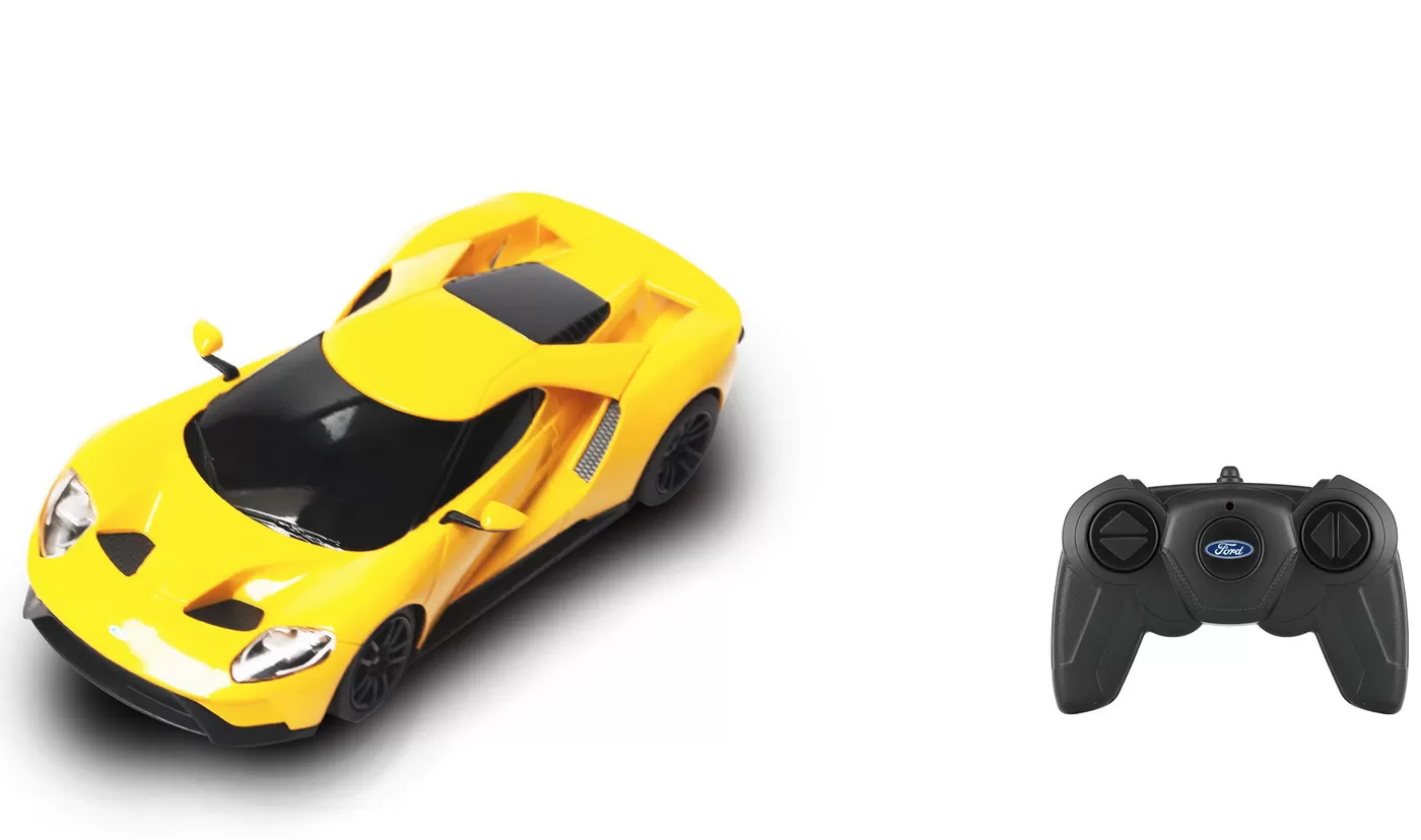 Masina cu telecomanda ford gt galben scara 1 la 24, varsta de la 3 ani la +15 ani [1]