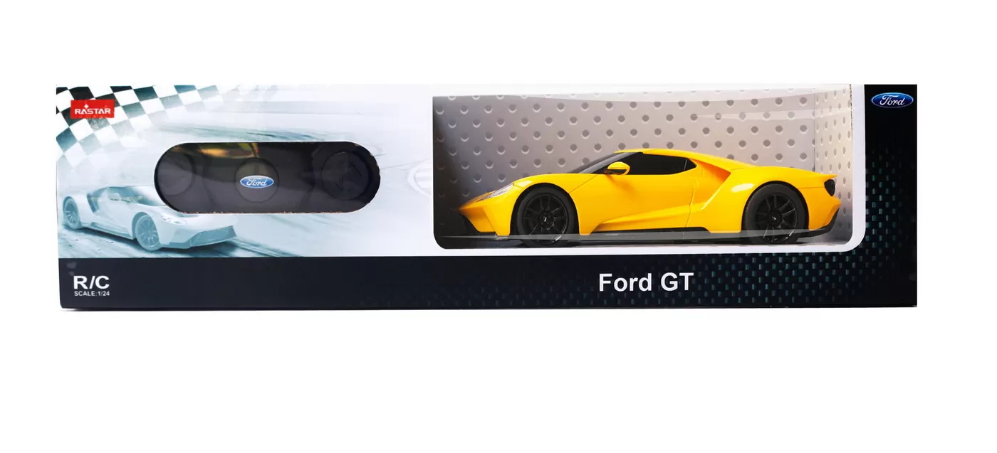 Jucării și Jocuri pentru copii - Masina cu telecomanda ford gt galben scara 1 la 24, varsta de la 3 ani la +15 ani