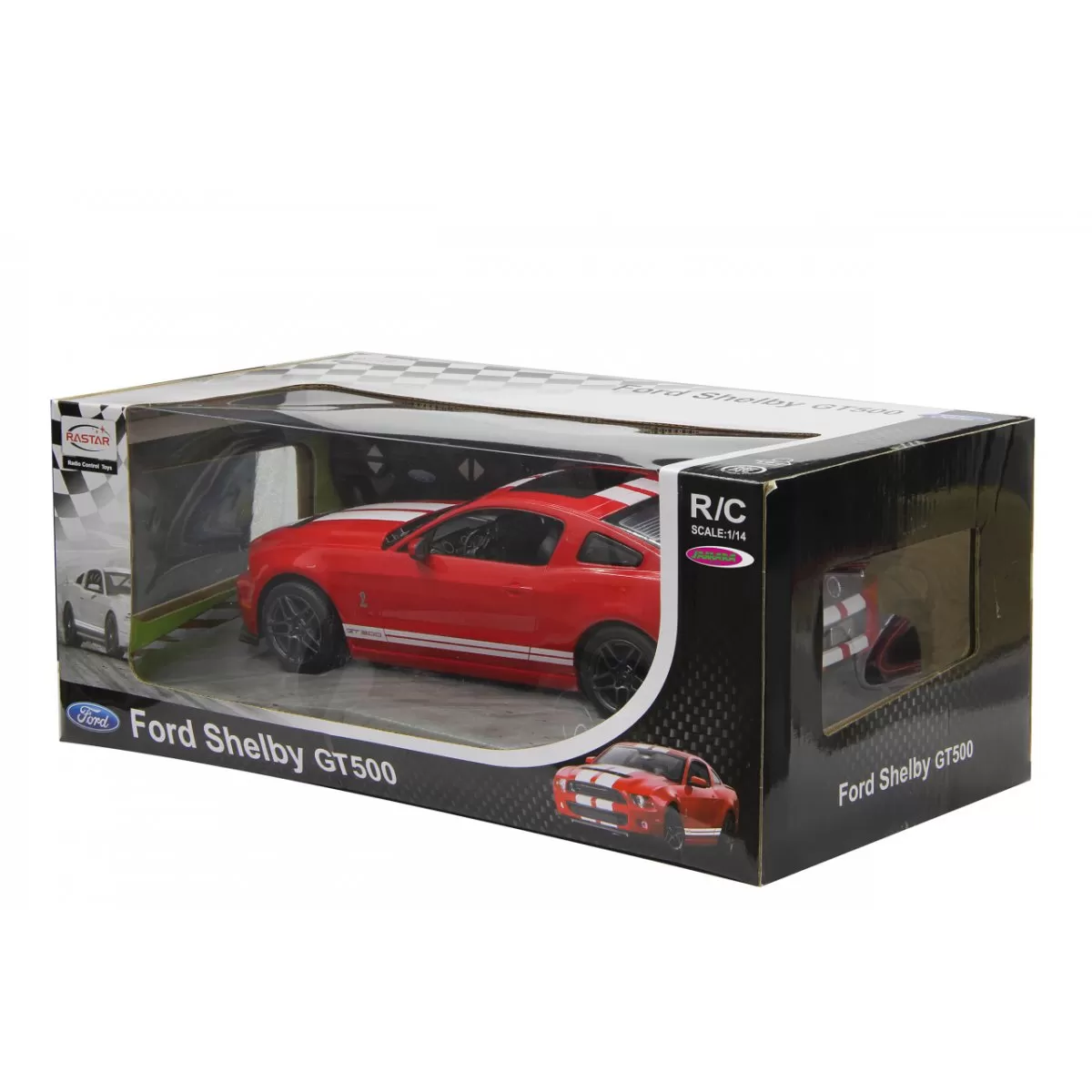 Jucării și Jocuri pentru copii - Masina cu telecomanda ford shelby gt500 rosu cu scara 1 la 14, copii varsta 3 ani pana la +15 ani
