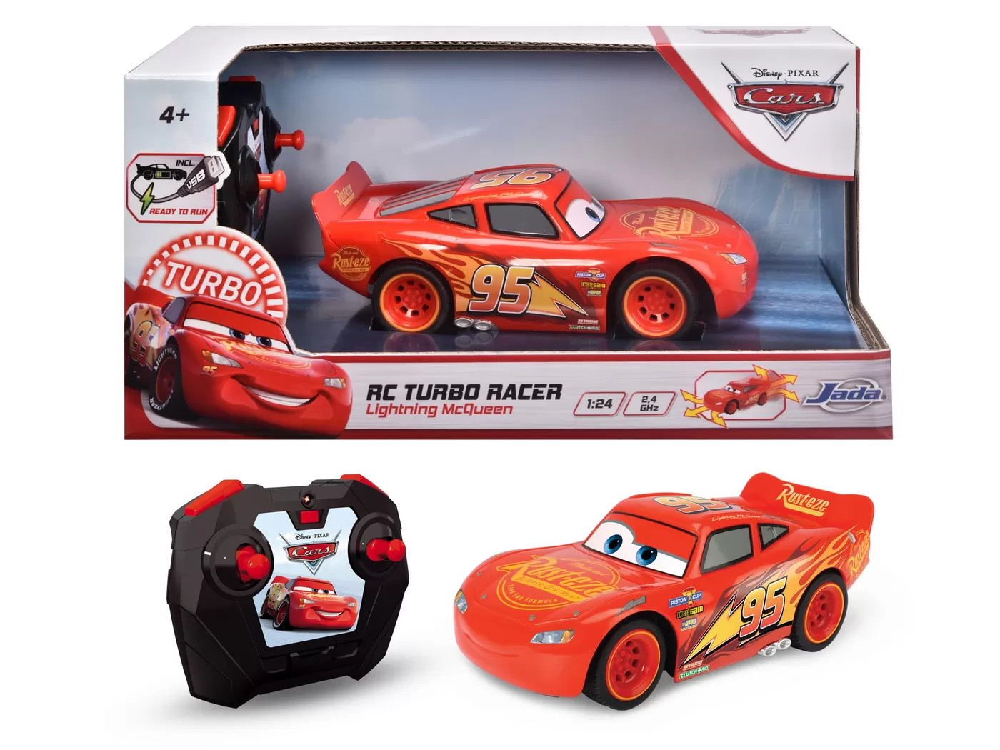 Jucării și Jocuri pentru copii - Masina cu telecomanda fulger mcqueen 17cm