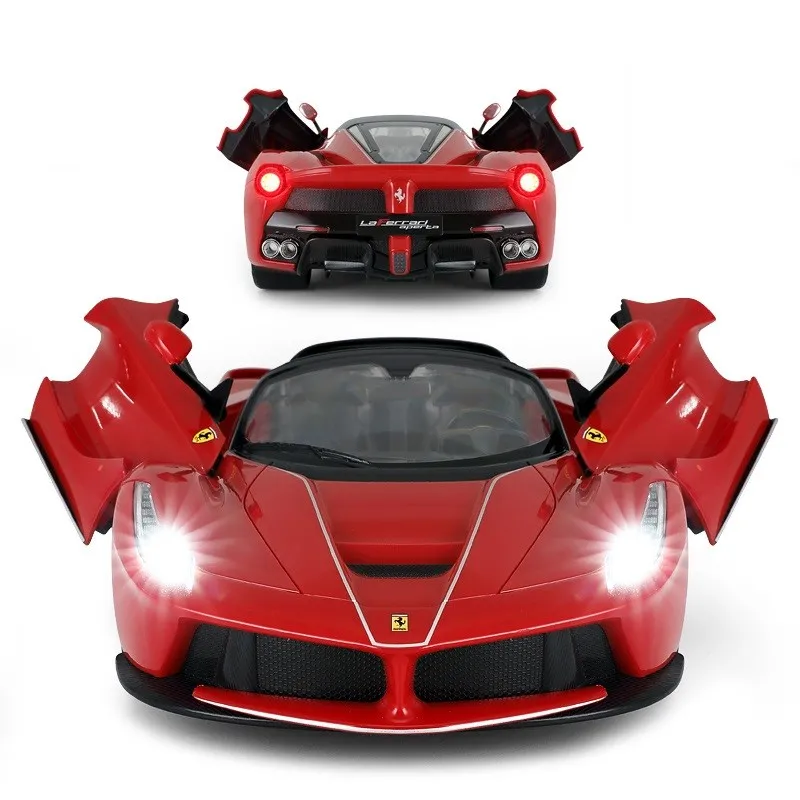 Masina cu telecomanda laferrari aperta rosu scara 1 la 14, copii varsta 3 ani pana la +15 ani [5]