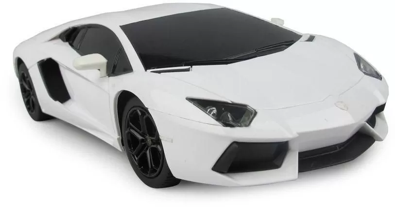 Jucării și Jocuri pentru copii - Masina cu telecomanda lamborghini aventador alb cu scara 1 la 24, varsta de la 3 ani la +15 ani