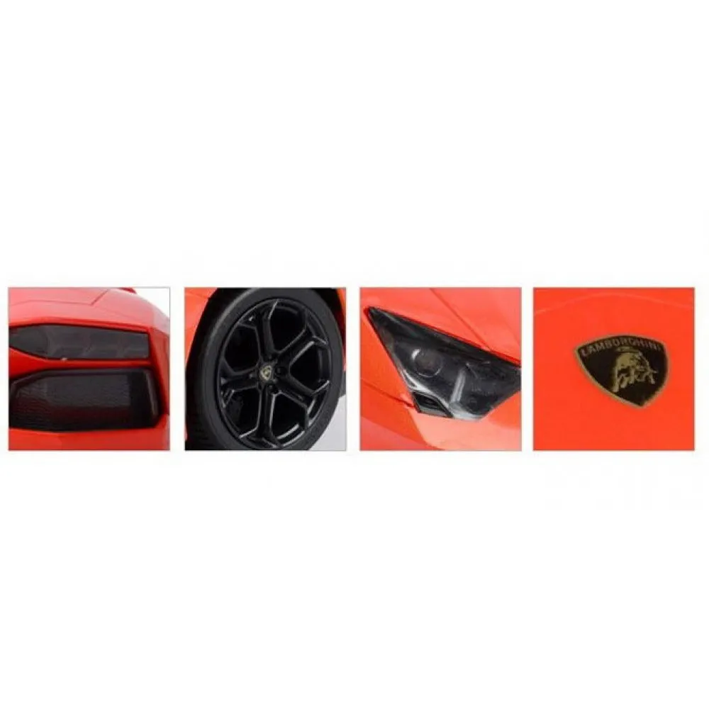Masina cu telecomanda lamborghini aventador portocaliu cu scara 1 la 24 varsta 3 ani -+15 ani [6]