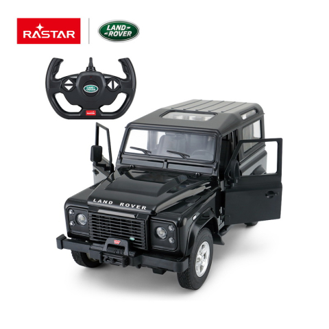 Jucării și Jocuri pentru copii - Masina cu telecomanda land rover defender negru cu scara 1 la 14