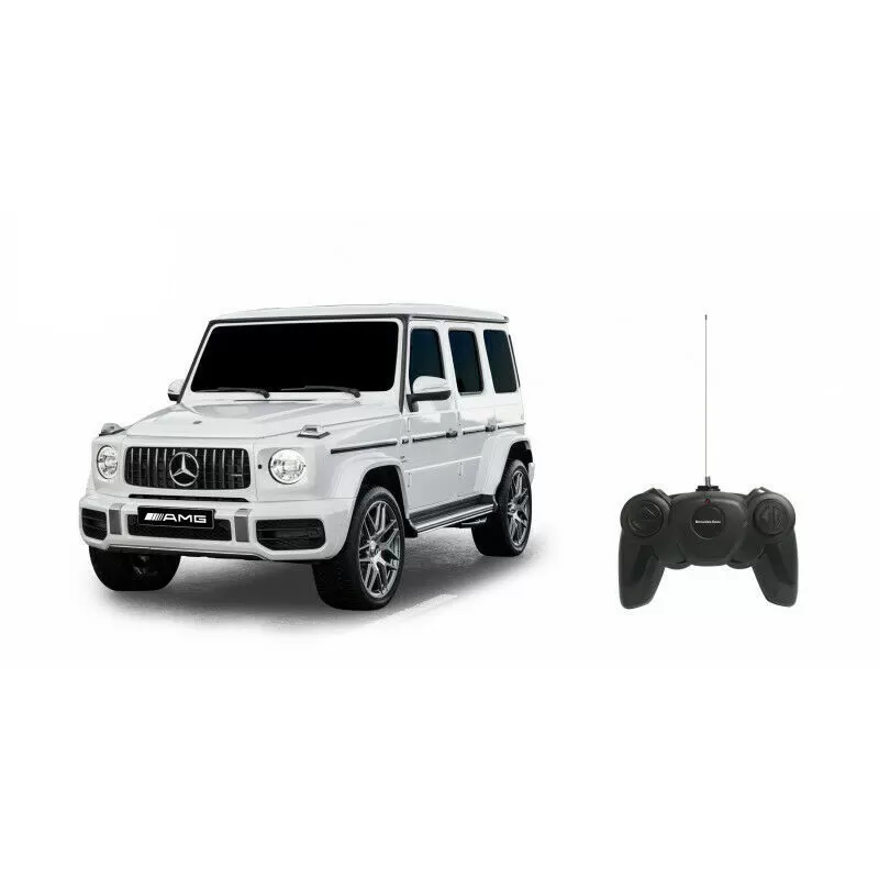 Jucării și Jocuri pentru copii - Masina cu telecomanda mercedes-benz g63 alb scara 1 la 24, varsta de la 3 ani la +15 ani