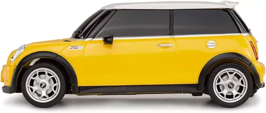 Masina cu telecomanda mini cooper galbena cu scara 1 la 24, varsta de la 3 ani la +15 ani [3]