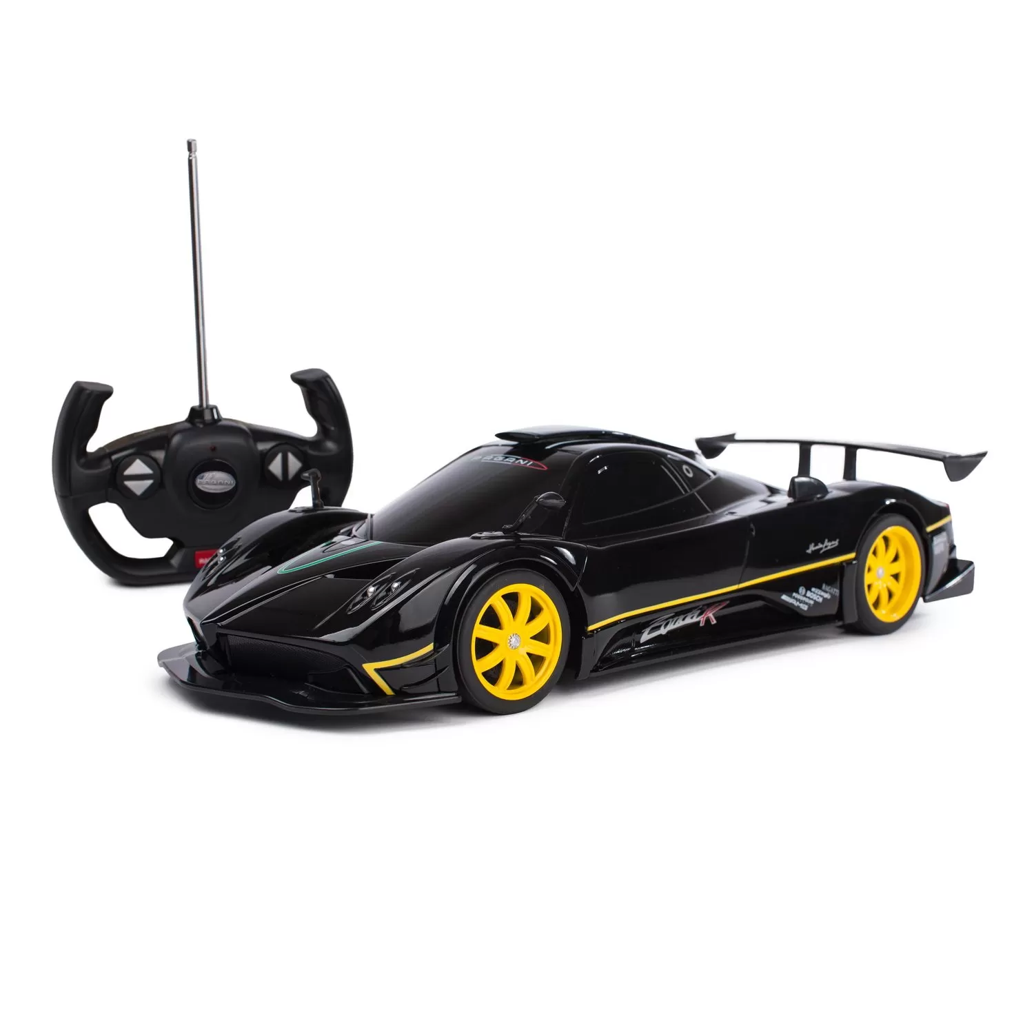 Jucării și Jocuri pentru copii - Masina cu telecomanda pagani zonda r negru cu scara 1 la 14, copii varsta 3 ani pana la +15 ani