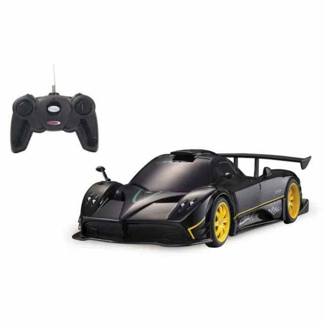 Masina cu telecomanda pagani zonda r negru cu scara 1 la 24, copii varsta 3 ani pana la +15 ani [1]