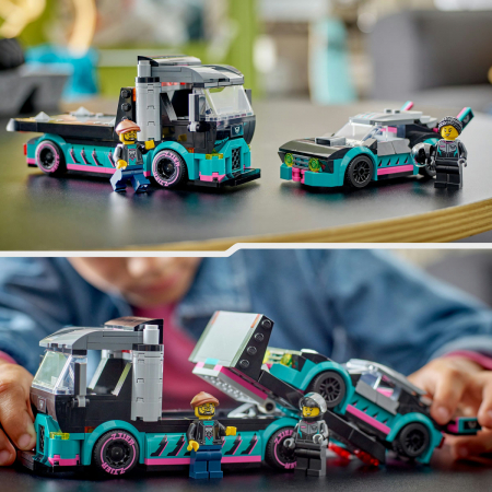 Masina de curse si camion transportator, varsta de la 6 ani la 10 ani [8]