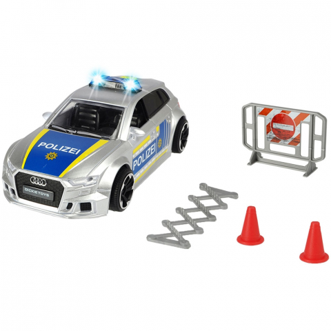 Masina de politie Dickie Toys Audi RS3 1:32 15 cm cu lumini, sunete si accesorii [2]