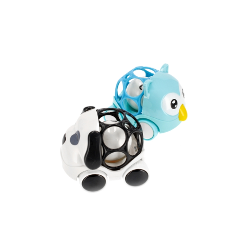 Masinuta cu cheita animalute MegaCreative 454464, 10cm, caine / bufnita, plastic, multicolor, 3+ ani [13]