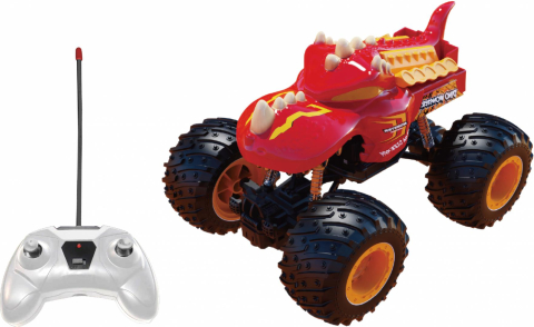 Jucării și Jocuri pentru copii - Masinuta cu telecomanda tip camion beast runners, scara 1/24, 21cm, rosu