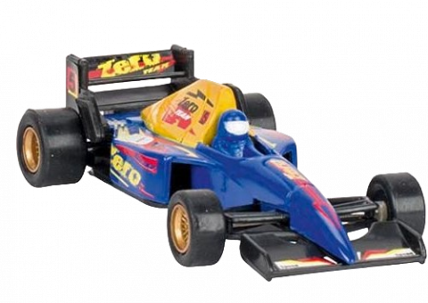Jucării și Jocuri pentru copii - Masinuta de curse die-cast, cu motoras pull-back, albastra