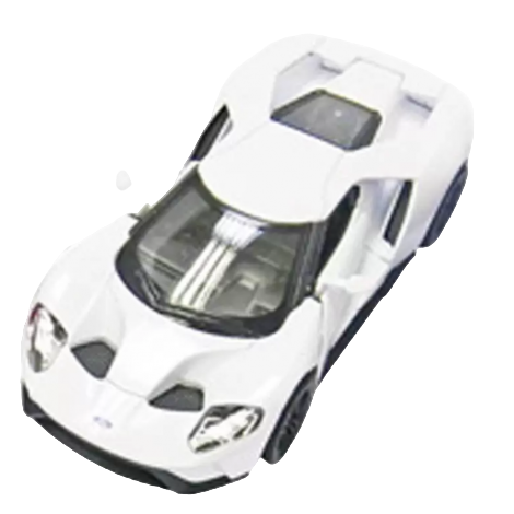 Mașini, trenulețe, vehicule - Masinuta die cast Ford GT 2017, scara 1:38, 12.5 cm, alba