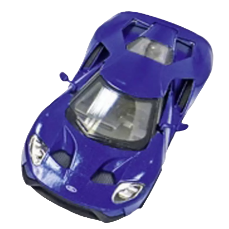 Mașini, trenulețe, vehicule - Masinuta Die Cast Ford GT 2017, Scara 1:38, 12.5 Cm, albastra