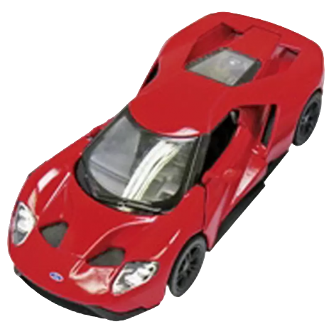 Mașini, trenulețe, vehicule - Masinuta Die Cast Ford GT 2017, Scara 1:38, 12.5 Cm, rosie