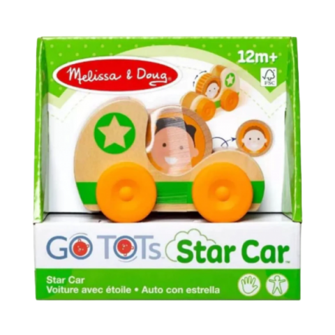 Jucării și Jocuri pentru copii - Masinuta din lemn Green Star colectia GO TOTs