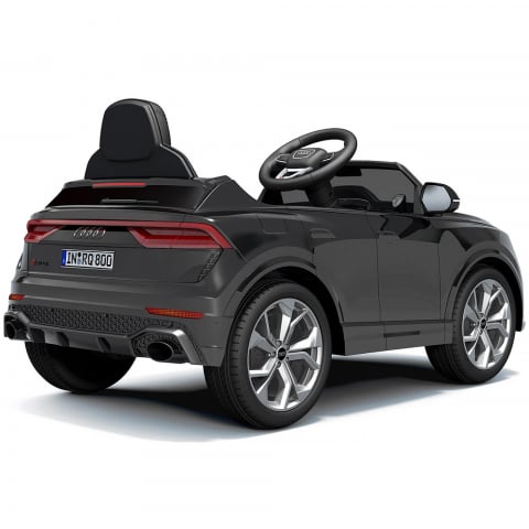 Masinuta electrica Chipolino Audi RS Q8 cu scaun din piele si roti EVA black [1]