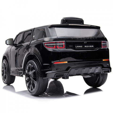 Masinuta electrica Chipolino SUV Land Rover Discovery cu scaun din piele si roti EVA black [11]