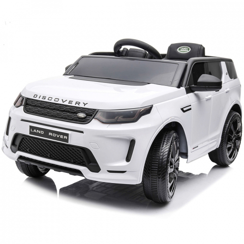 Masinuta electrica Chipolino SUV Land Rover Discovery cu scaun din piele si roti EVA white [13]