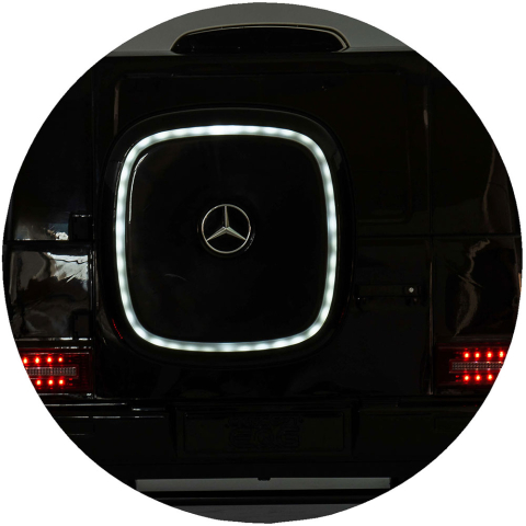 Masinuta electrica Chipolino SUV Mercedes EQG cu scaun din piele si roti EVA black [15]