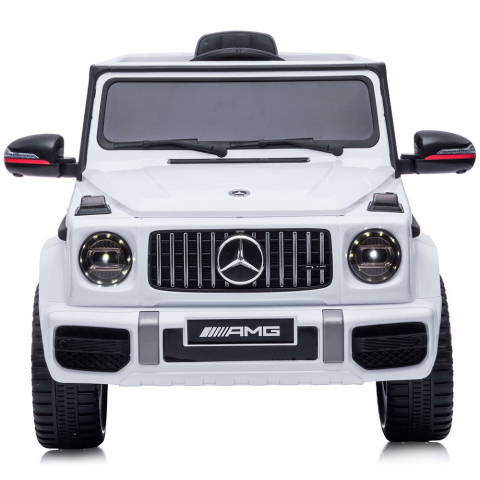 Masinuta electrica Chipolino SUV Mercedes G63 AMG cu scaun din piele si roti EVA white [1]