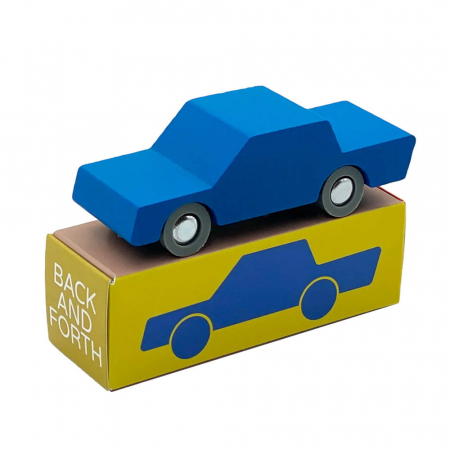 Jucării și Jocuri pentru copii - Masinuta handmade din lemn, Waytoplay, albastru, 3-7 ani