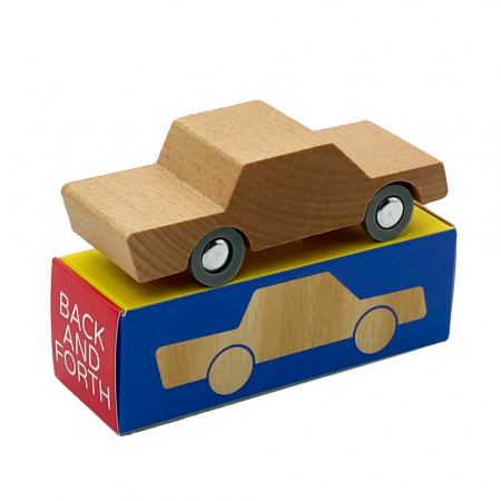 Jucării și Jocuri pentru copii - Masinuta handmade din lemn, Waytoplay, natur, 3-7 ani