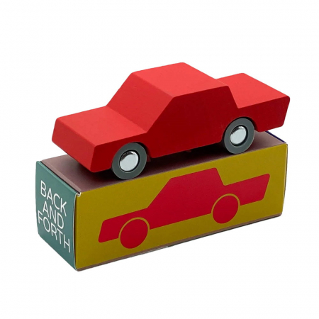 Jucării și Jocuri pentru copii - Masinuta handmade din lemn, Waytoplay, rosu, 3-7 ani