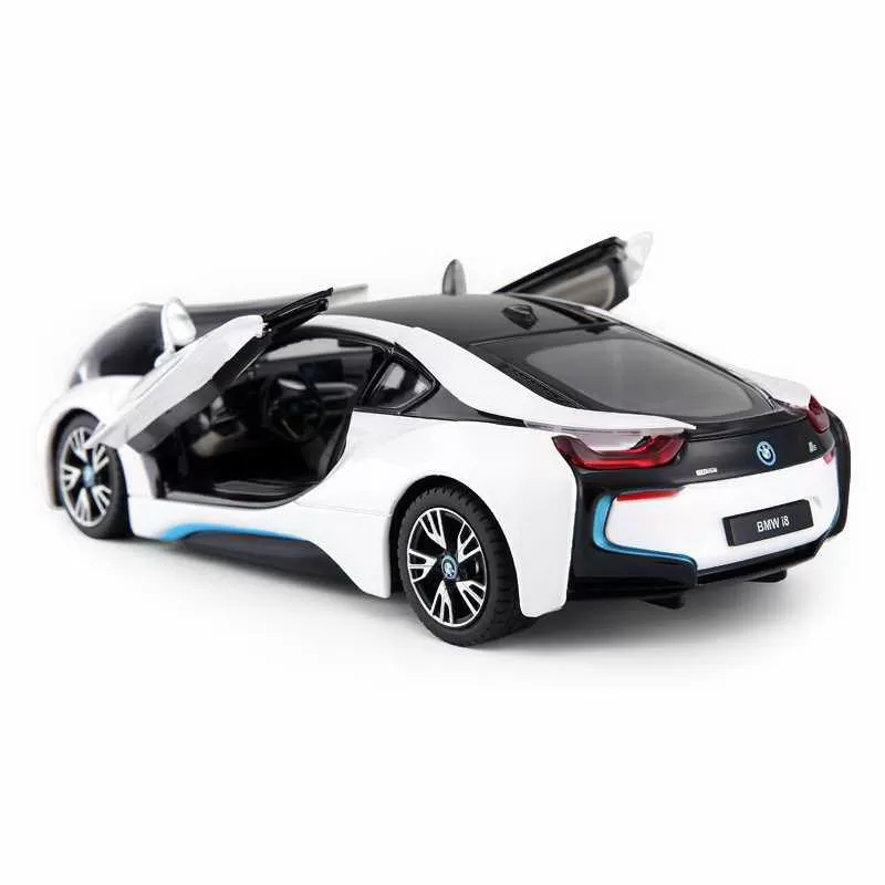 Masinuta metalica bmw i8 alba scara 1 la 24, copii varsta 3 ani pana la +15 ani [3]