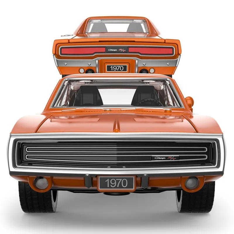 Masinuta metalica dodge charger r/t 1970 portocaliu scara 1 la 36, copii 3 ani pana la +15 ani [2]
