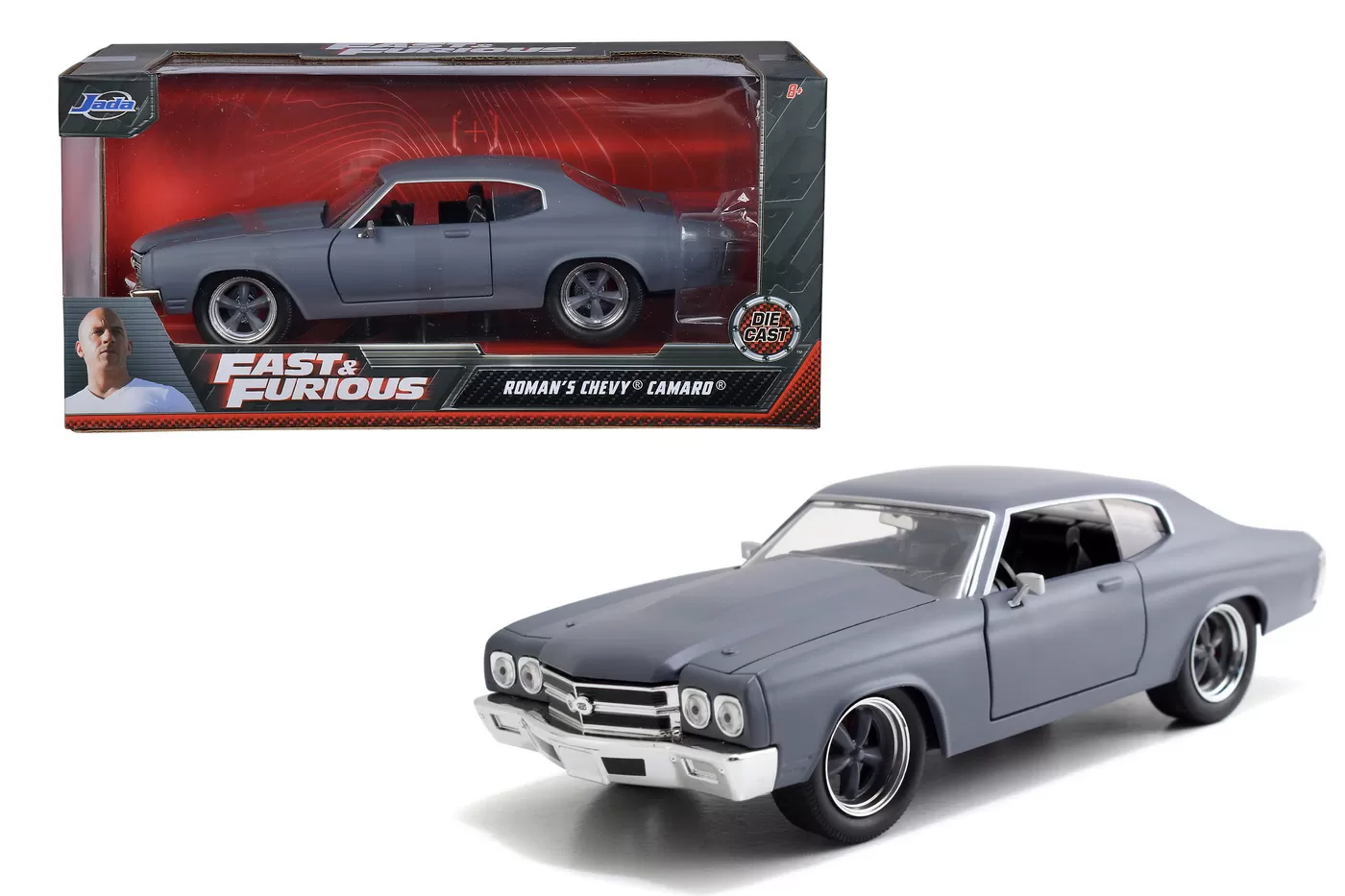 Jucării și Jocuri pentru copii - Masinuta metalica fast and furious roman's chevy camaro scara 1:24