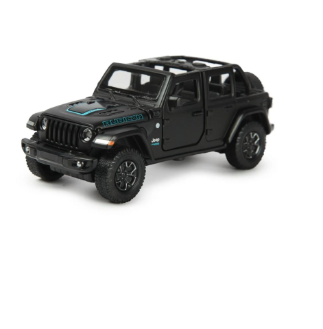 Masinuta metalica jeep wrangler rubicon 4xe negru cu scara 1 la 32 [1]