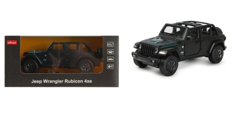 Masinuta metalica jeep wrangler rubicon 4xe negru cu scara 1 la 32 [4]