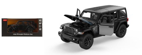 Masinuta metalica jeep wrangler rubicon 4xe negru scara 1 la 24 [4]
