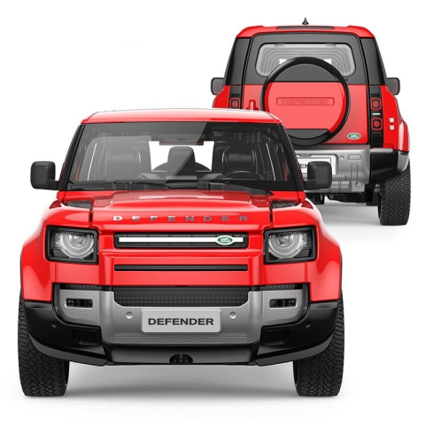 Masinuta metalica land rover defender 90 rosu scara 1 la 24 [1]