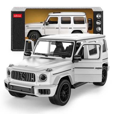 Masinuta metalica mercedes amg g63 alb scara 1 la 24 [3]