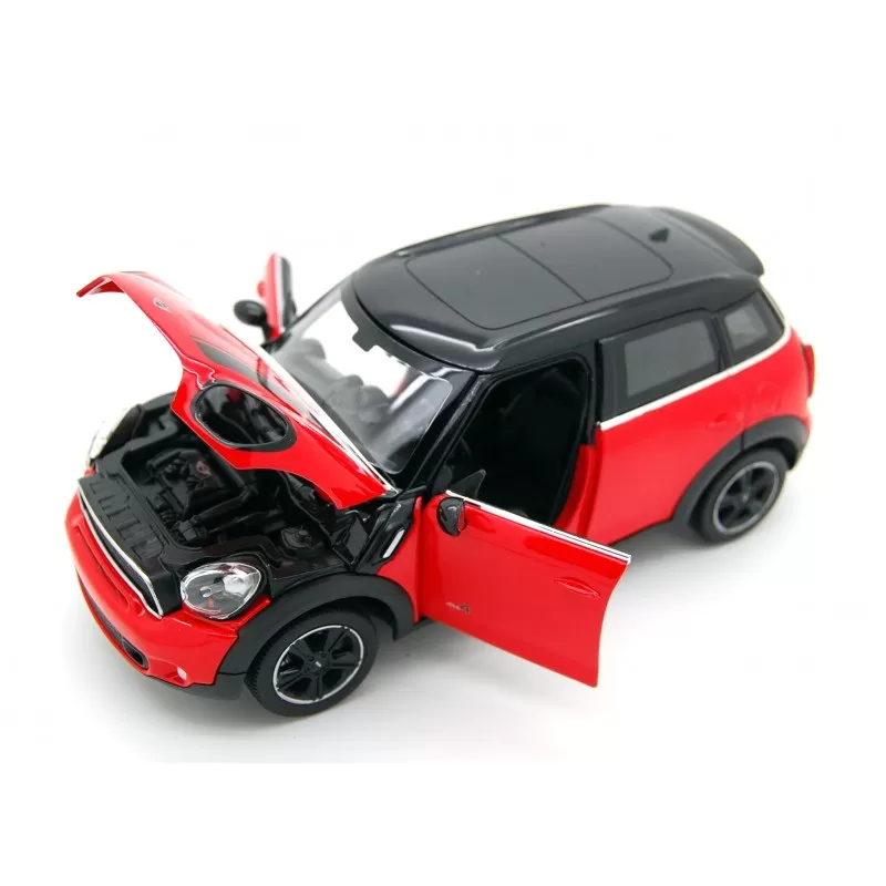 Jucării și Jocuri pentru copii - Masinuta metalica minicooper rosu scara 1 la 24, varsta de la 3 ani la +15 ani